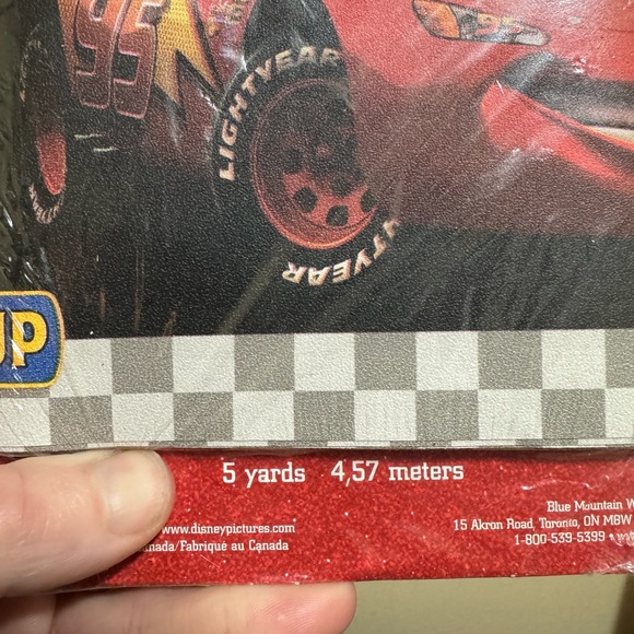 Cars The Movie Disney Pixar Pre-Pasted Border Imperial 5 Yards 15' x 5" NOS New - Picture 4 of 6